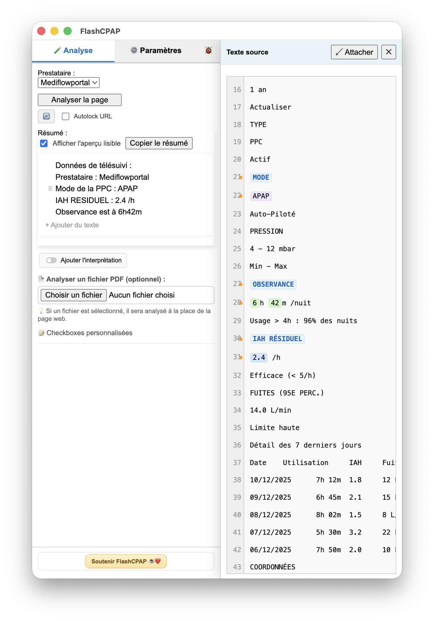 Étape 4 — Résumé structuré